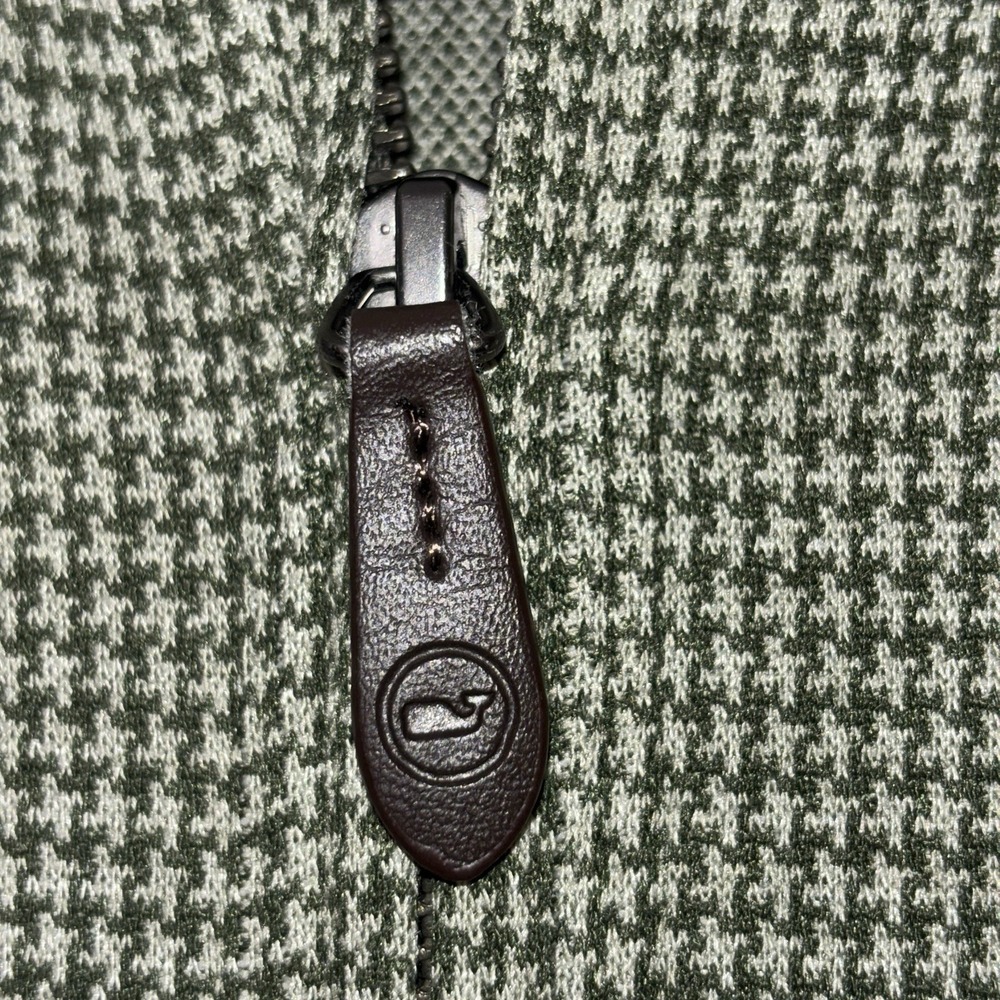 Vineyard Vines Bluffs Quarter Zip Pullover‎ Men's Small Green OTG Sweater - Picture 8 of 16